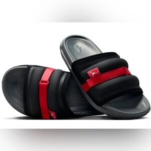Air Jordan Super Play Slide 'Black Fire Red' DM1683-060